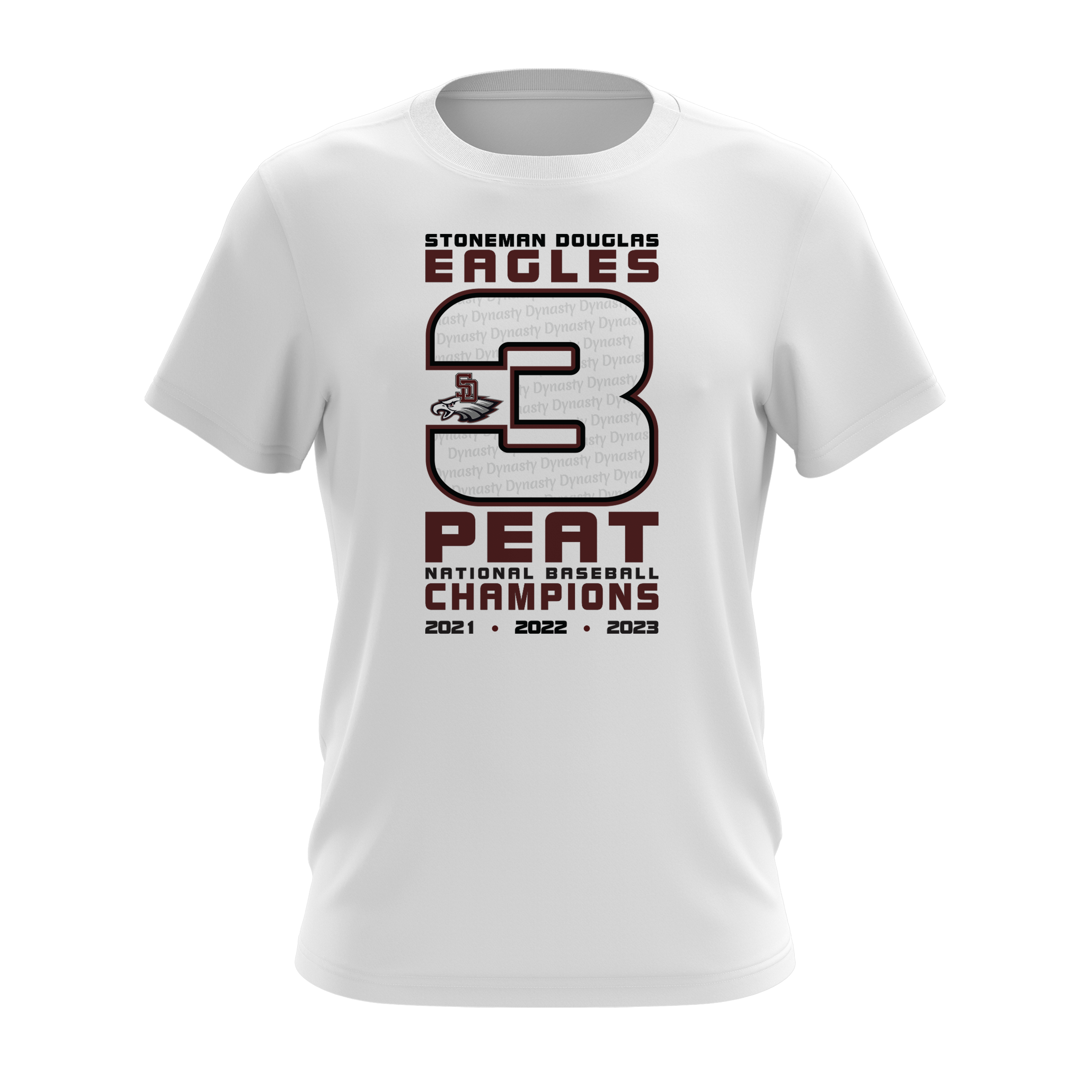 Stoneman Douglas 3 Peat National Champions Logo Shirt