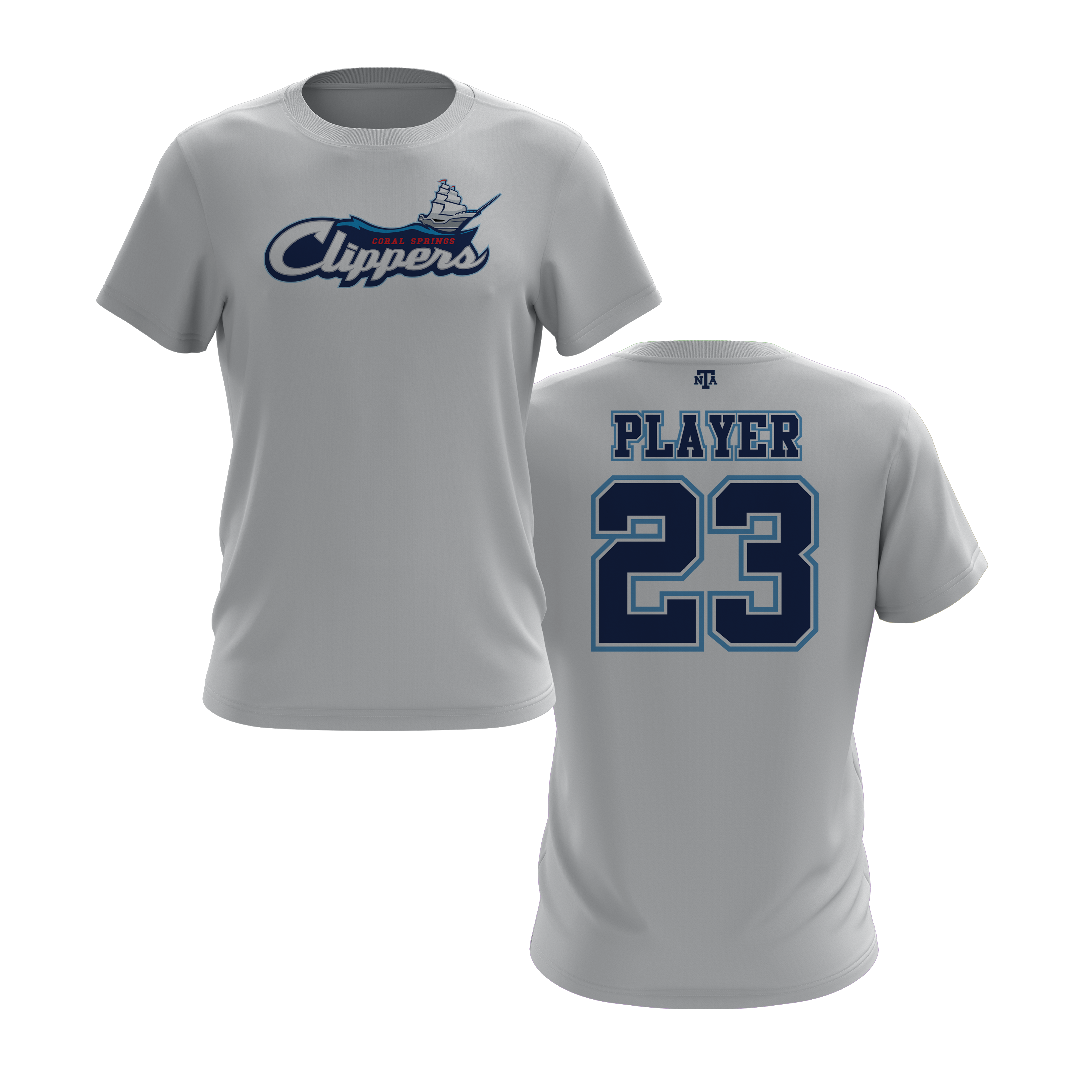 Coral Springs Clippers Short Sleeve Shirt V2