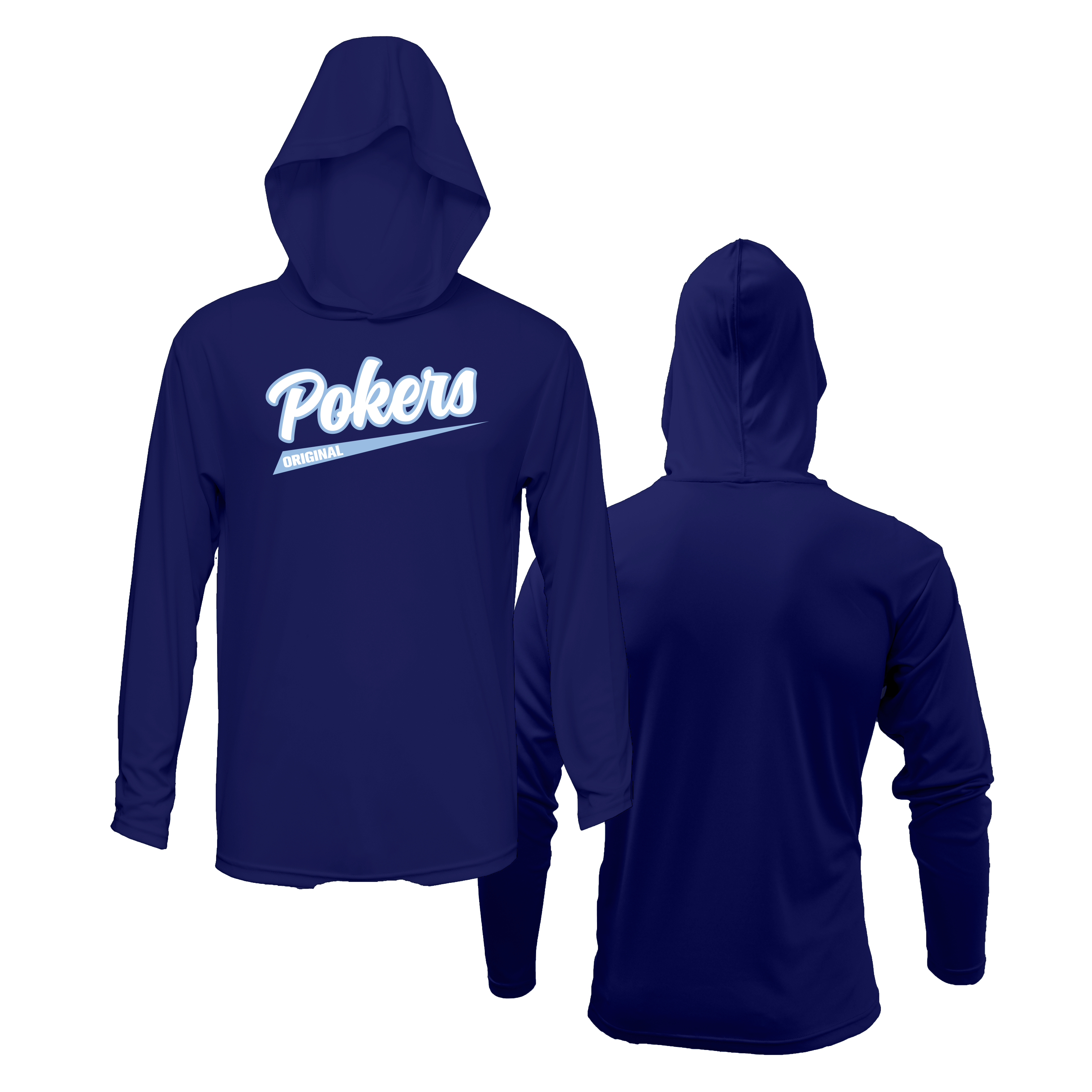 Original Florida Pokers Lightweight Hoodie Navy DTF