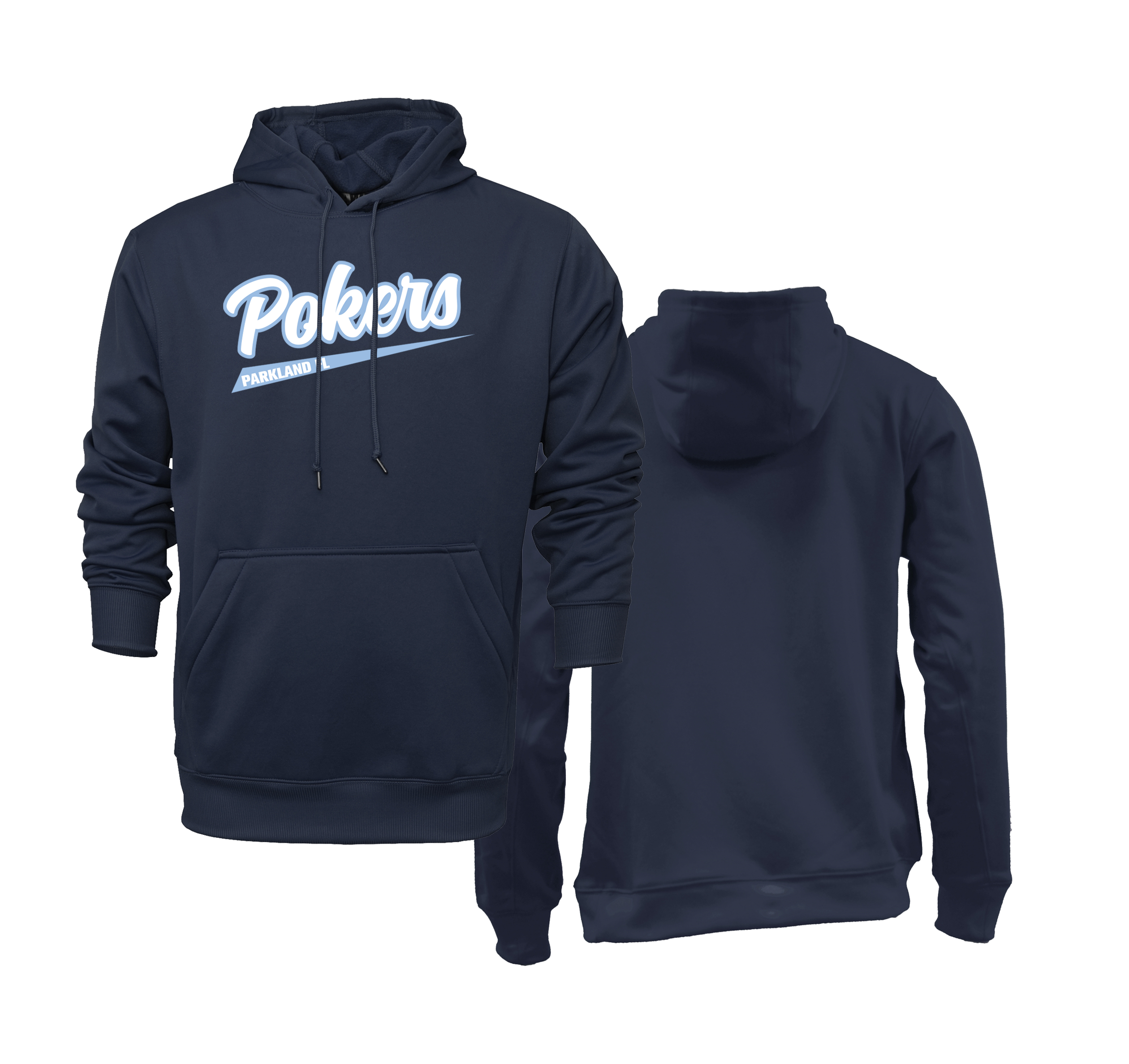 Original Florida Pokers Navy Hoodie DTF