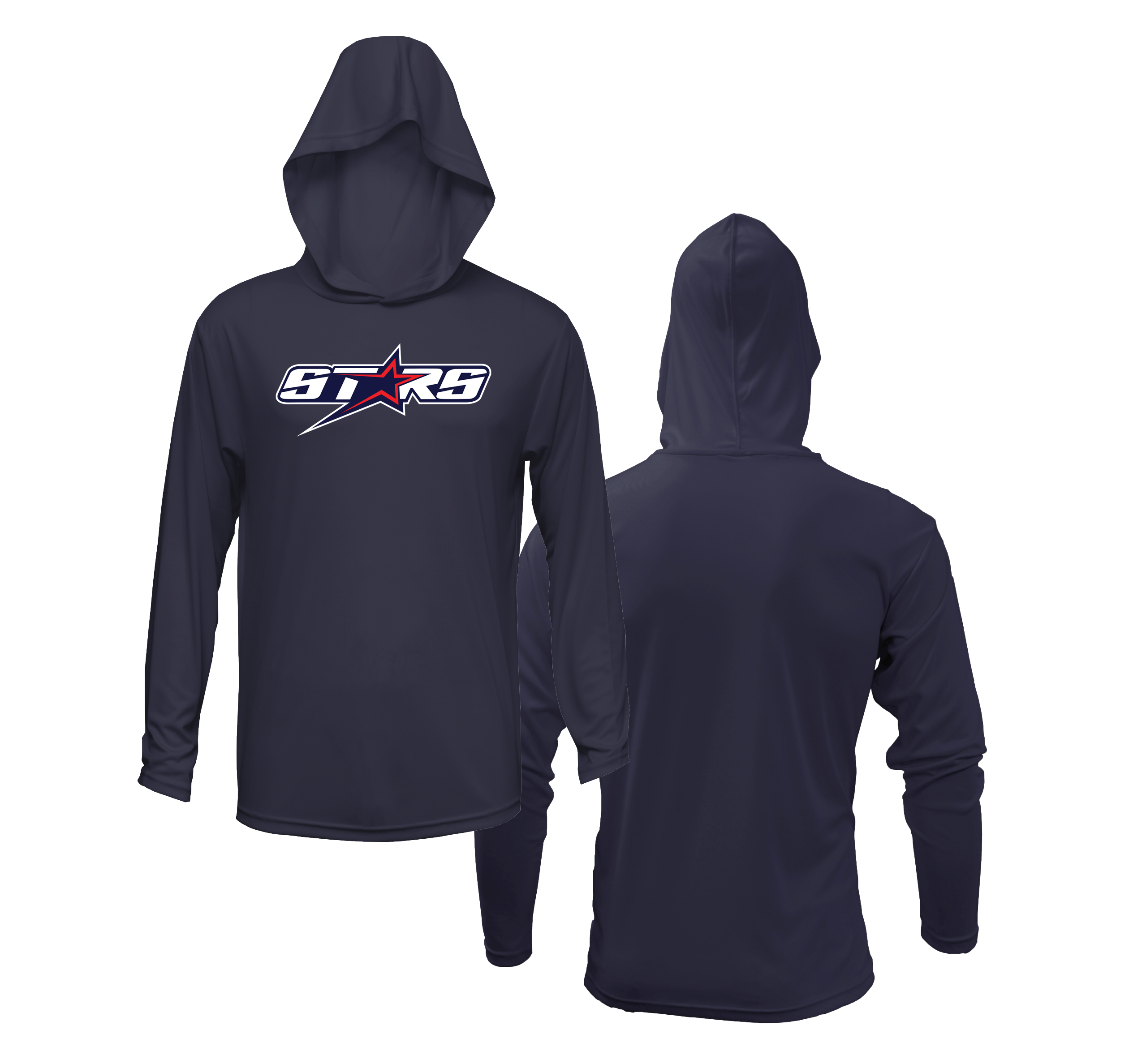 Plantation Stars Lightweight Hoodie Navy DTF