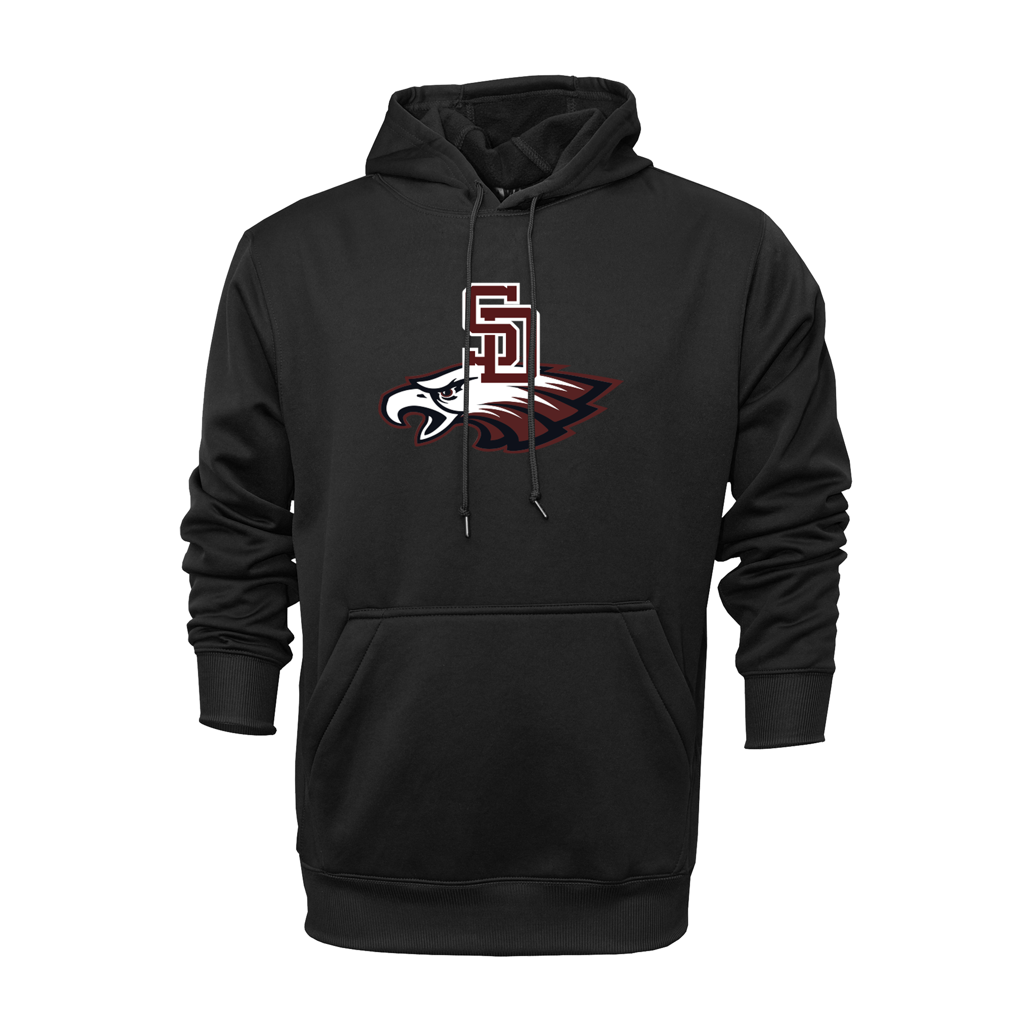Stoneman Douglas Eagles Baseball Logo Black Hoodie DTF V1