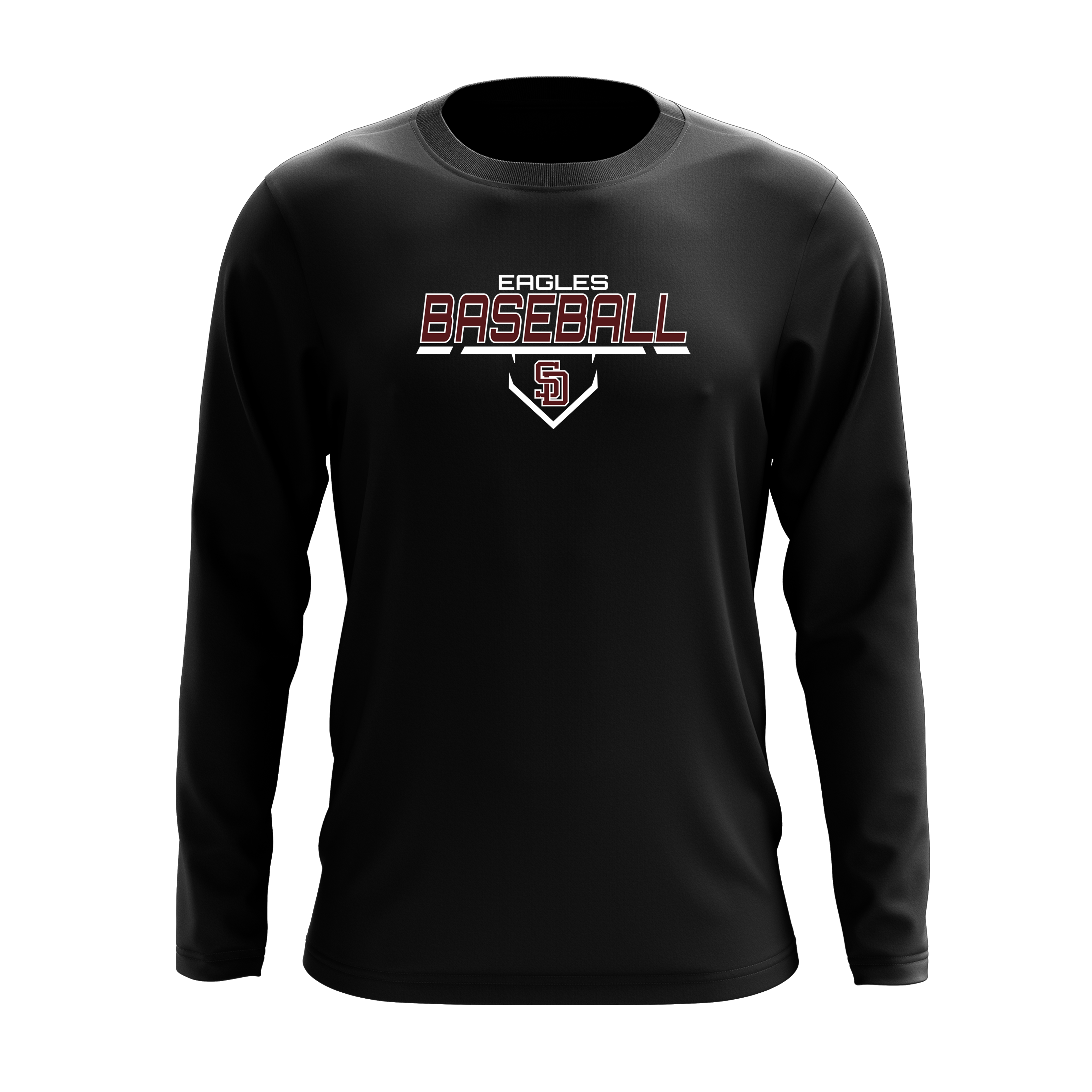 Stoneman Douglas Eagles Baseball Logo Long Shirt V2