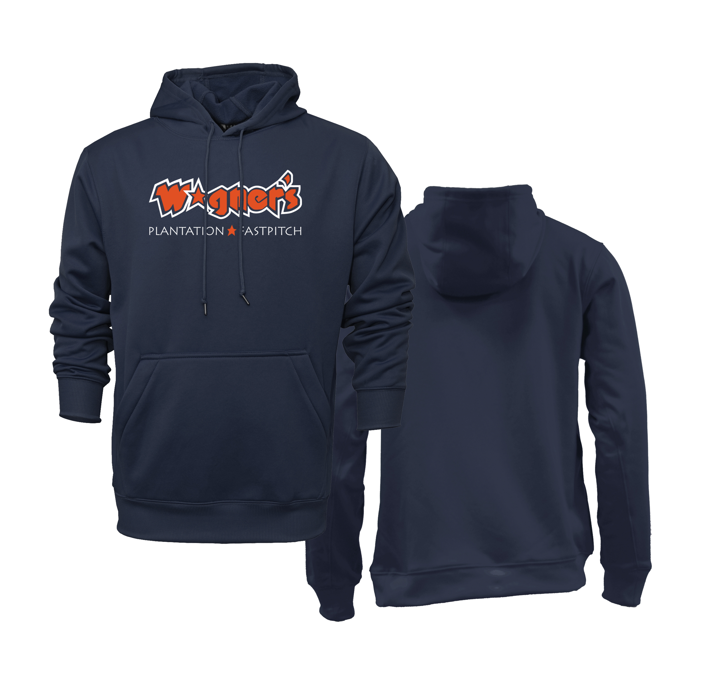 Wagner's Navy Hoodie DTF