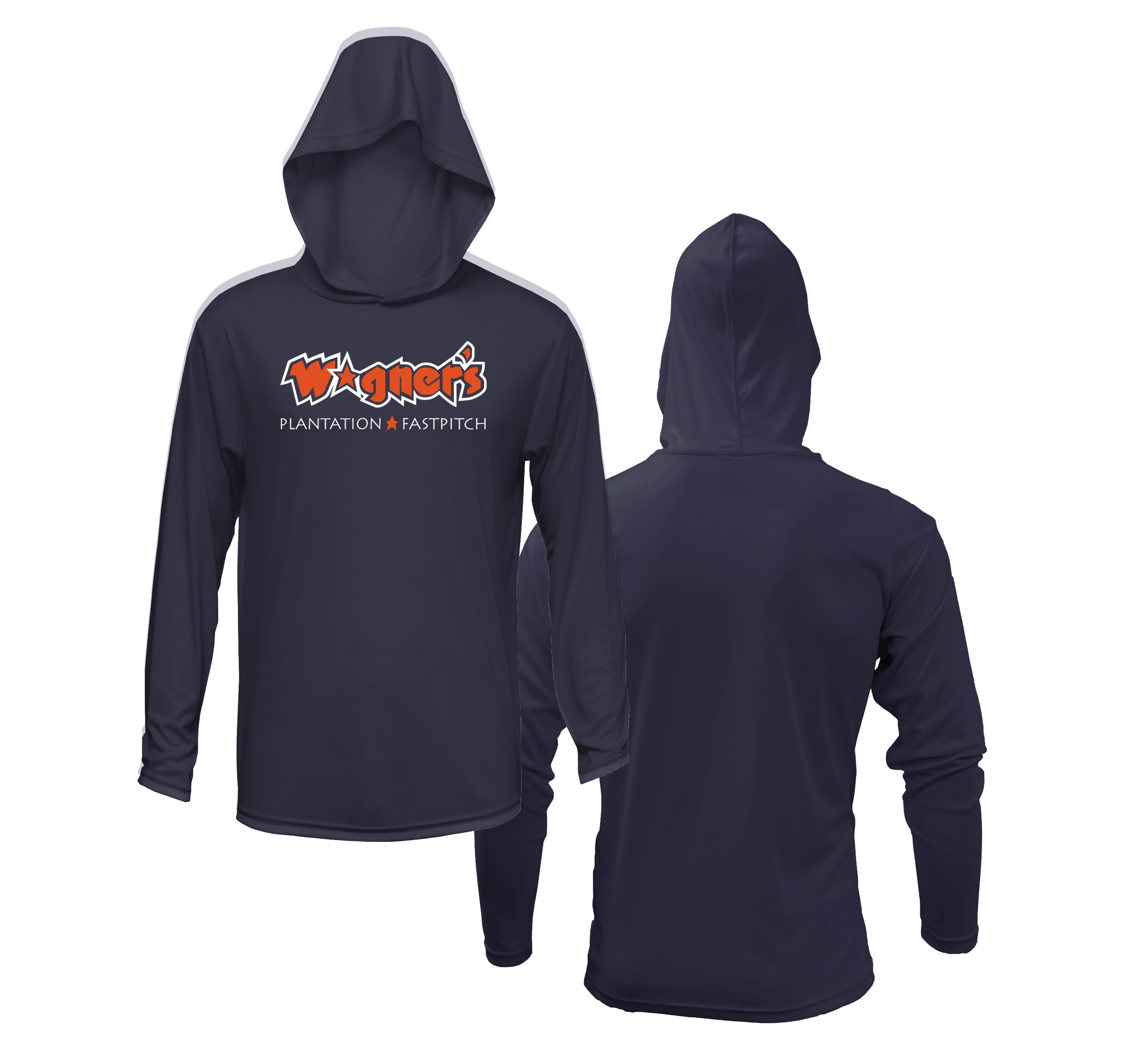 Wagner's Lightweight Hoodie Navy DTF