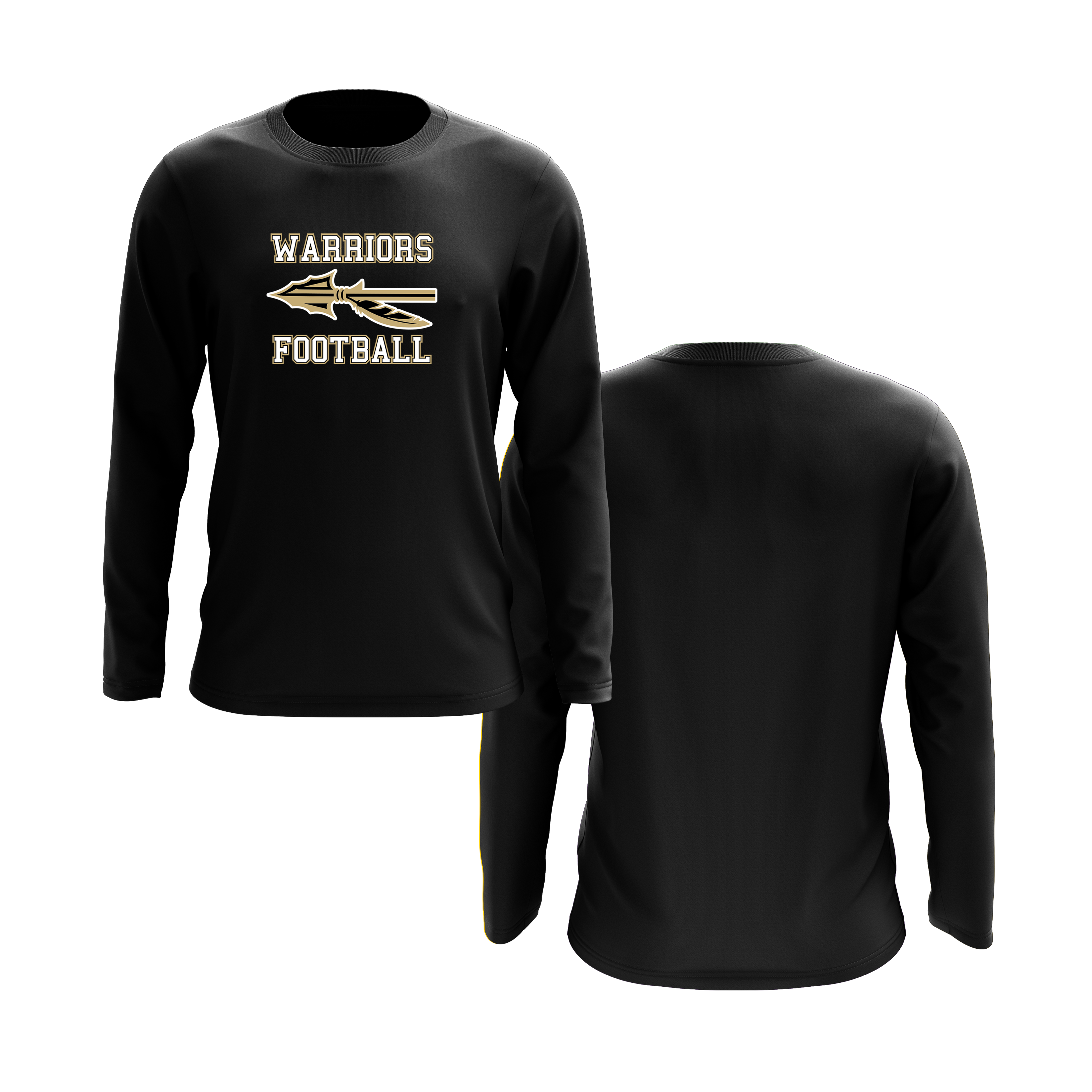 Wanaque Warriors Football Long Sleeve Shirt DTF