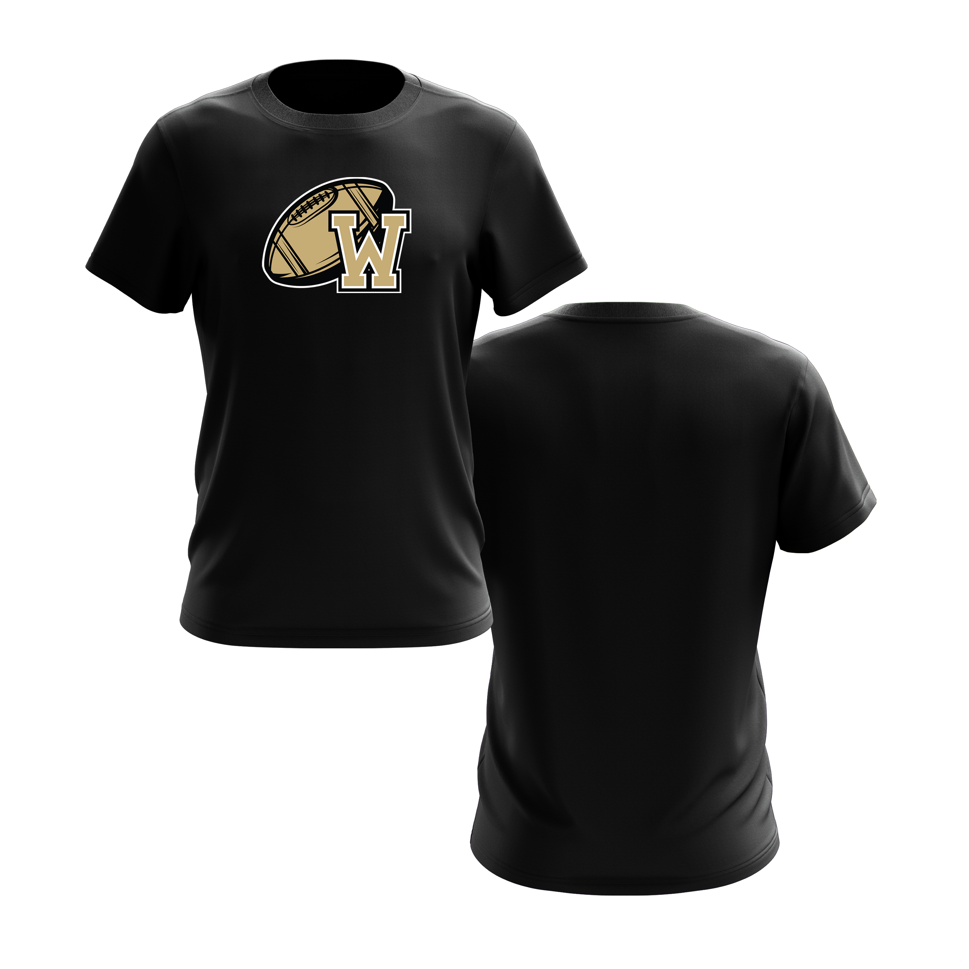 Wanaque Warriors Football Short Sleeve Shirt DTF