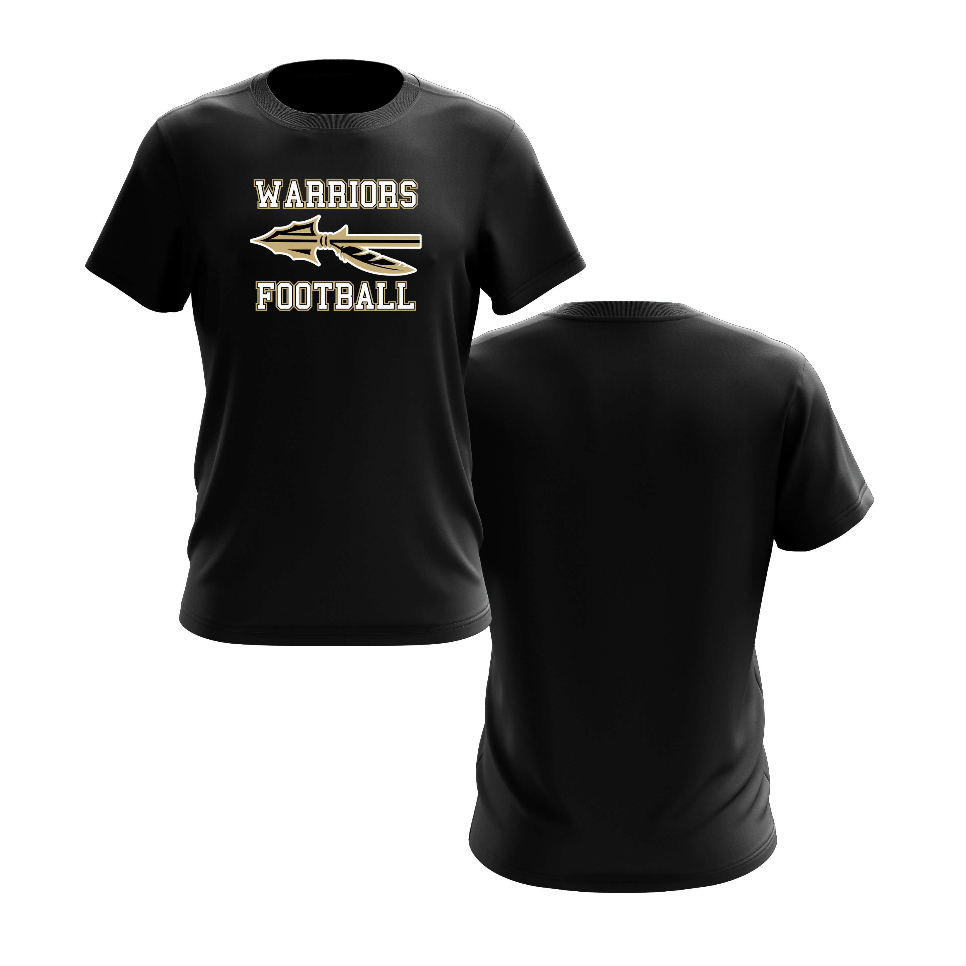 Wanaque Warriors Football Short Sleeve Shirt DTF