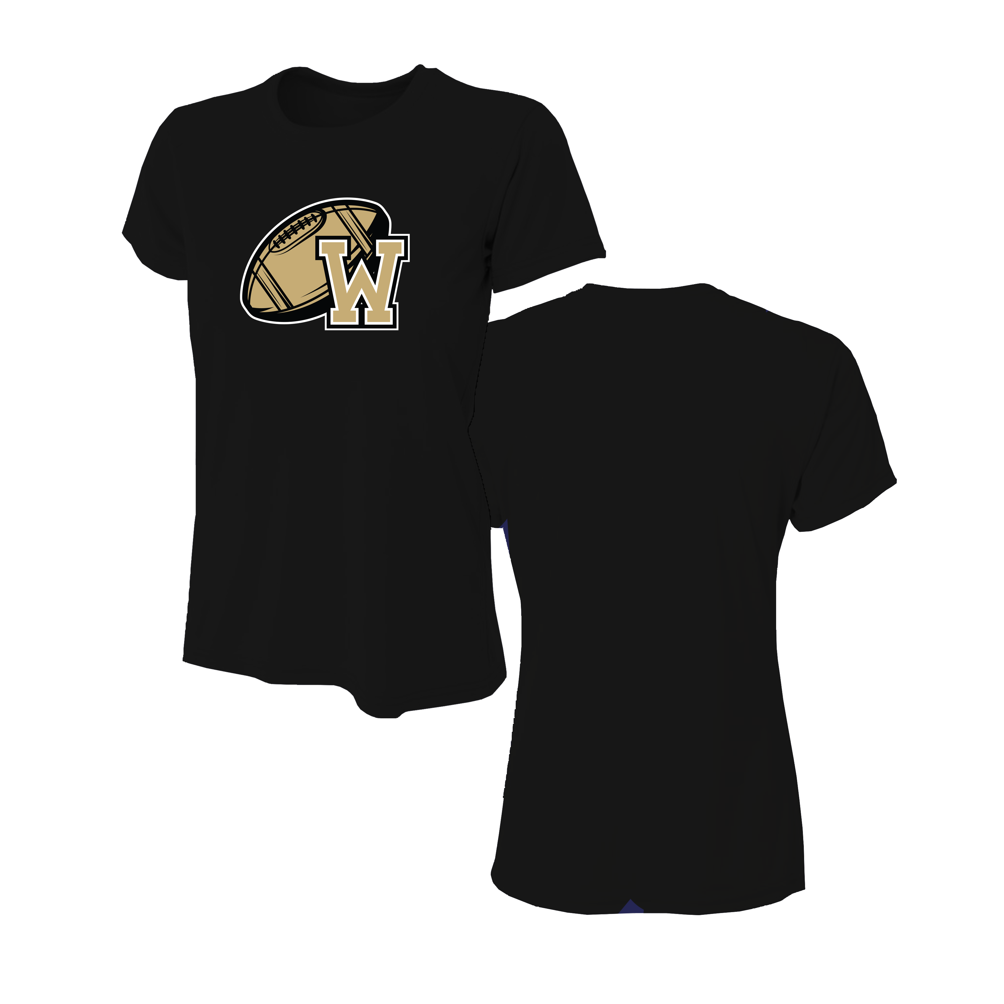Wanaque Warriors Football Women's Short Sleeve Shirt DTF