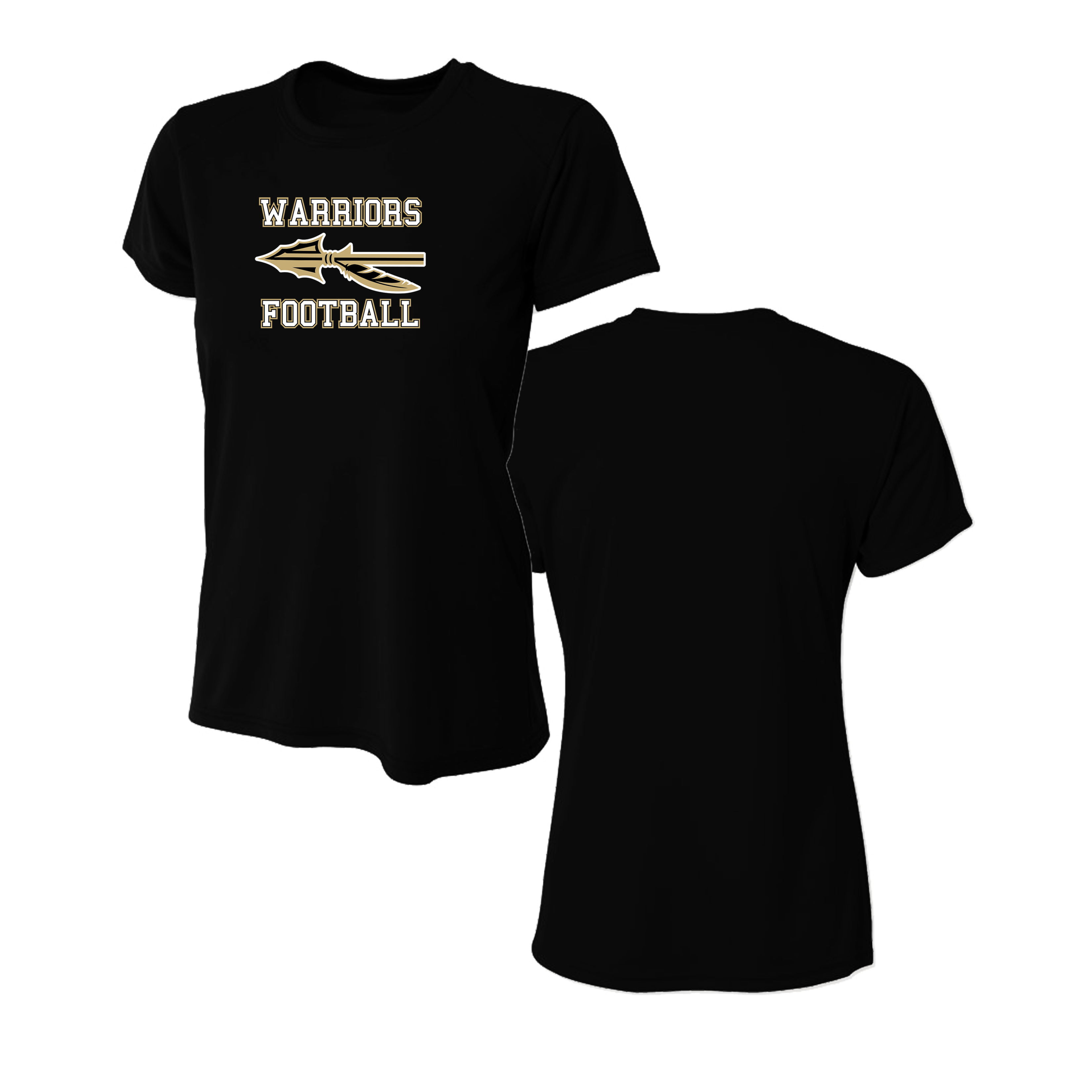 Wanaque Warriors Football Women's Short Sleeve Shirt DTF