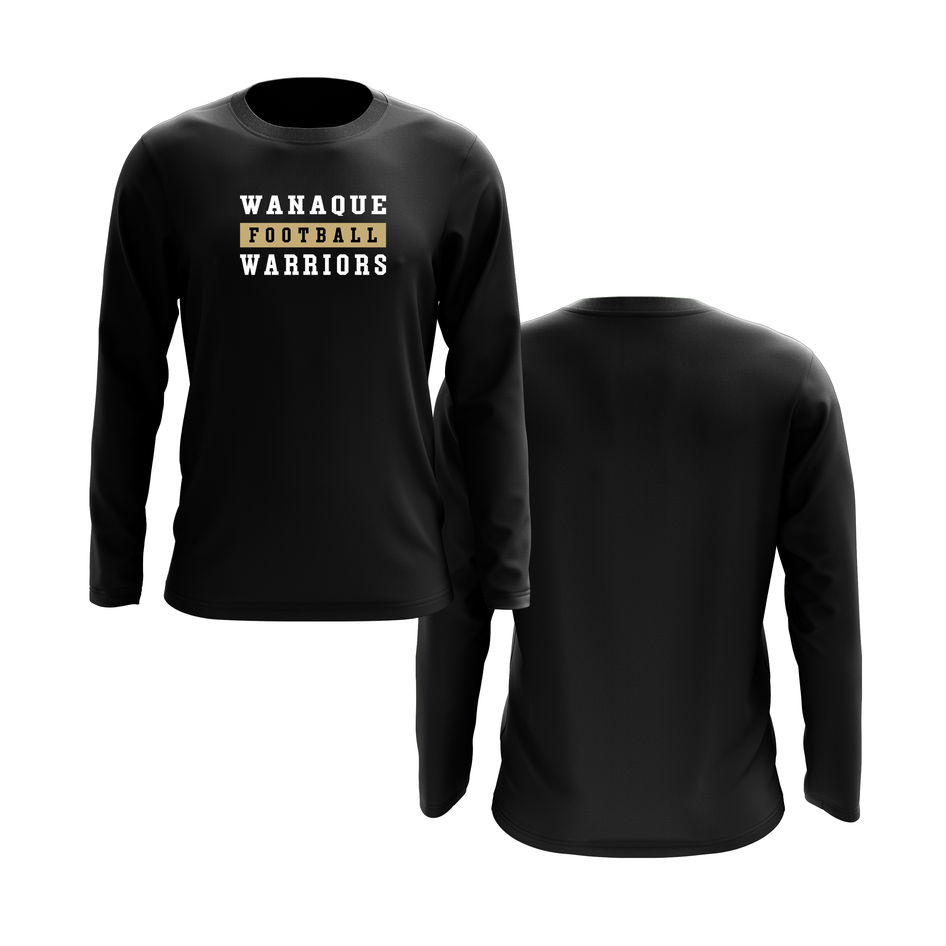 Wanaque Warriors Football Long Sleeve Shirt DTF