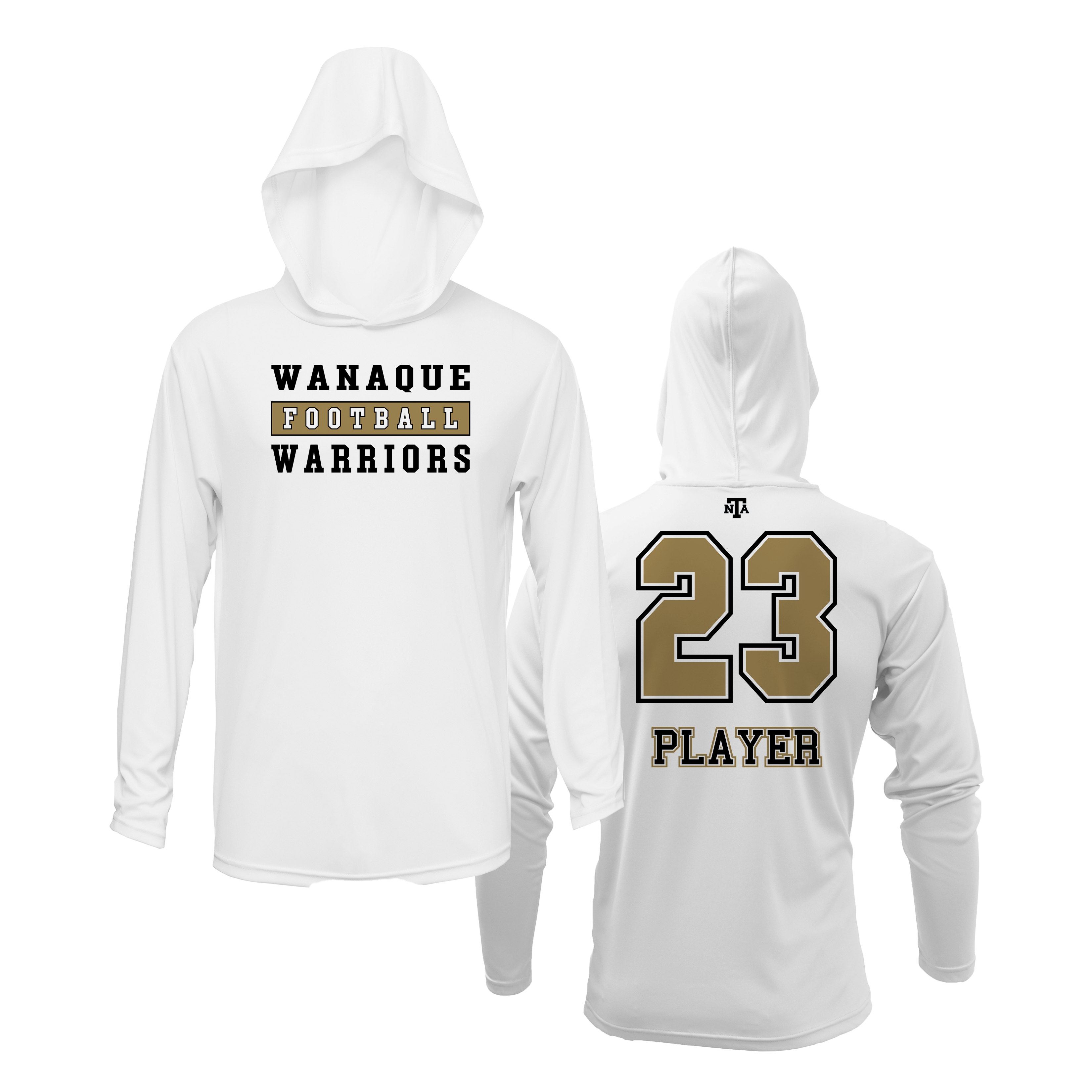 Wanaque Warriors Football Lightweight Hoodie V1