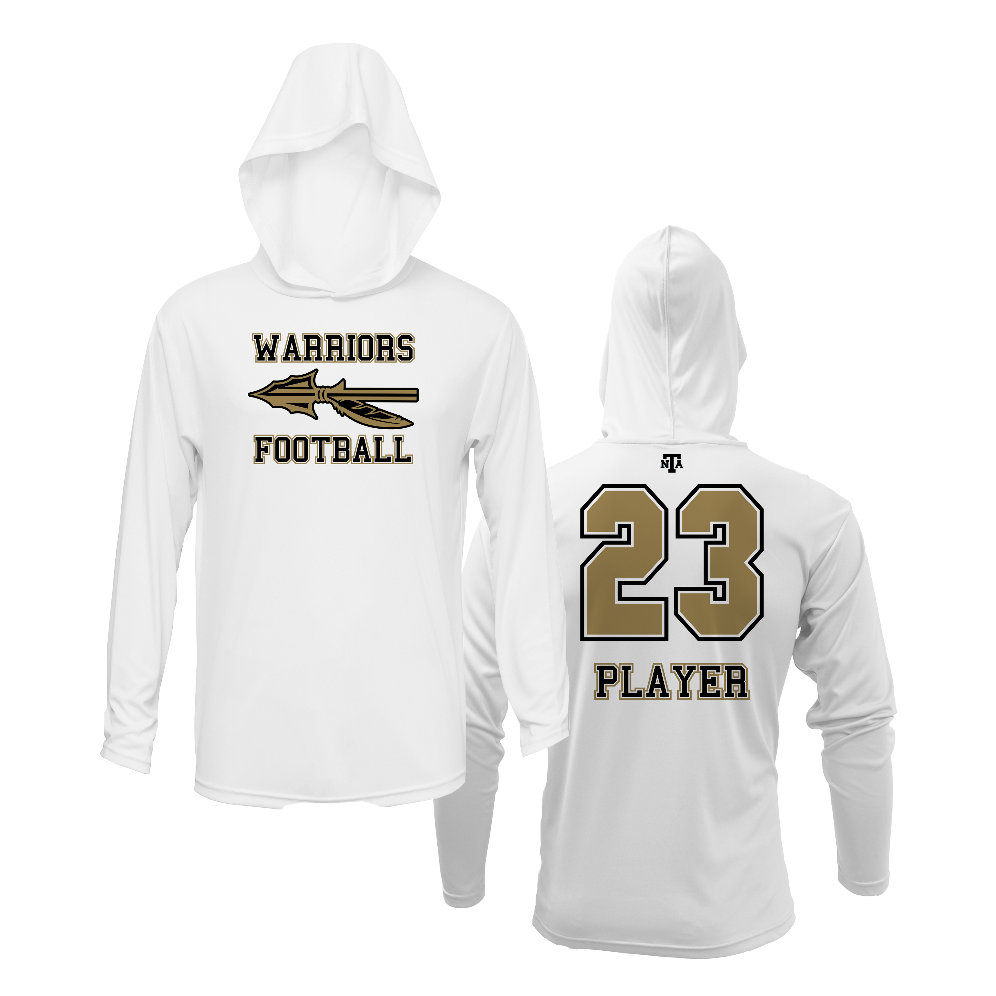 Wanaque Warriors Football Lightweight Hoodie V3